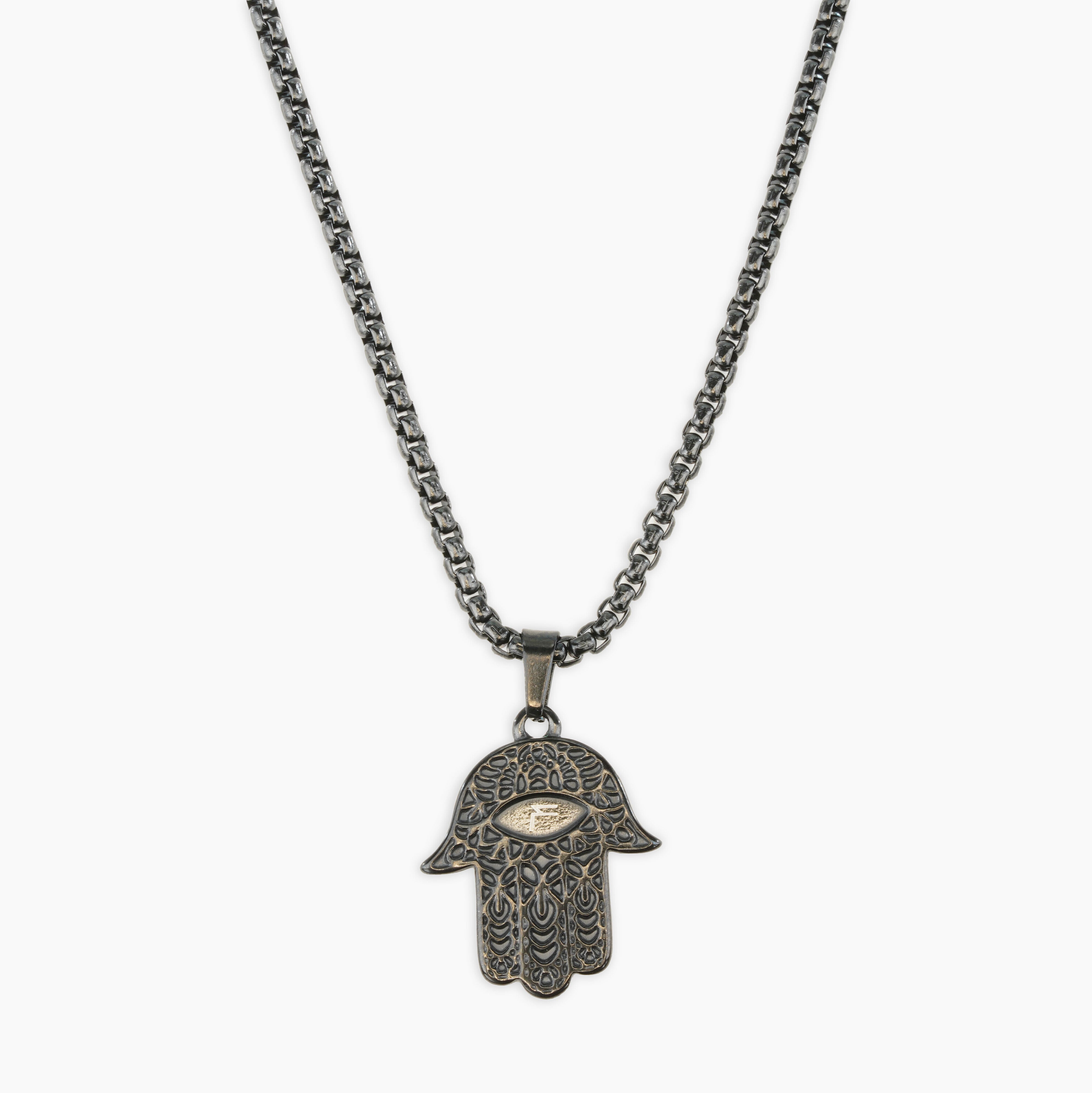 Hamsa Pendant (Black)