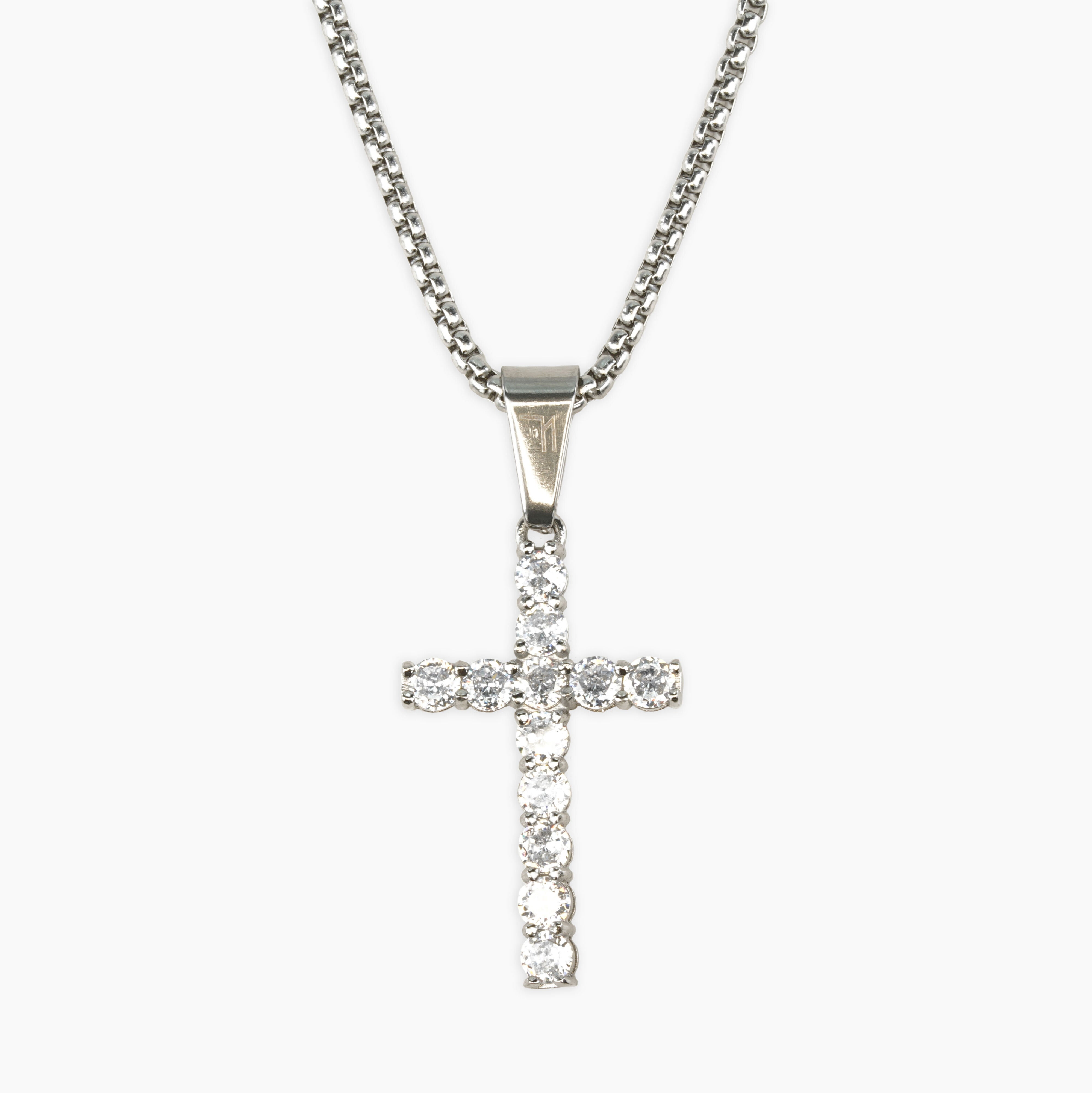 Cubic Cross Pendant (Silver)