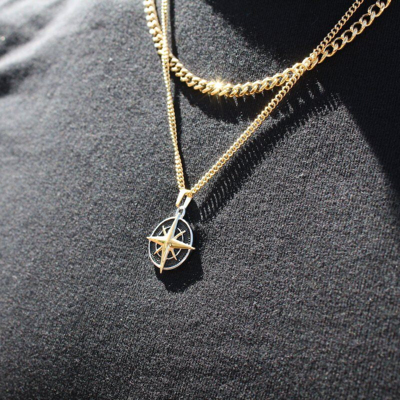 Compass Pendant (Gold)