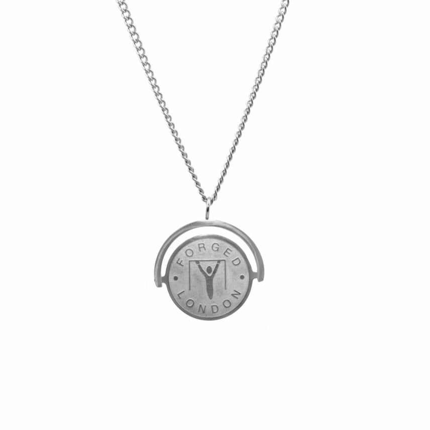 Signature Disc Pendant (Silver)