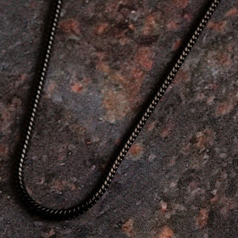 Snake Bracelet (Black) 2mm