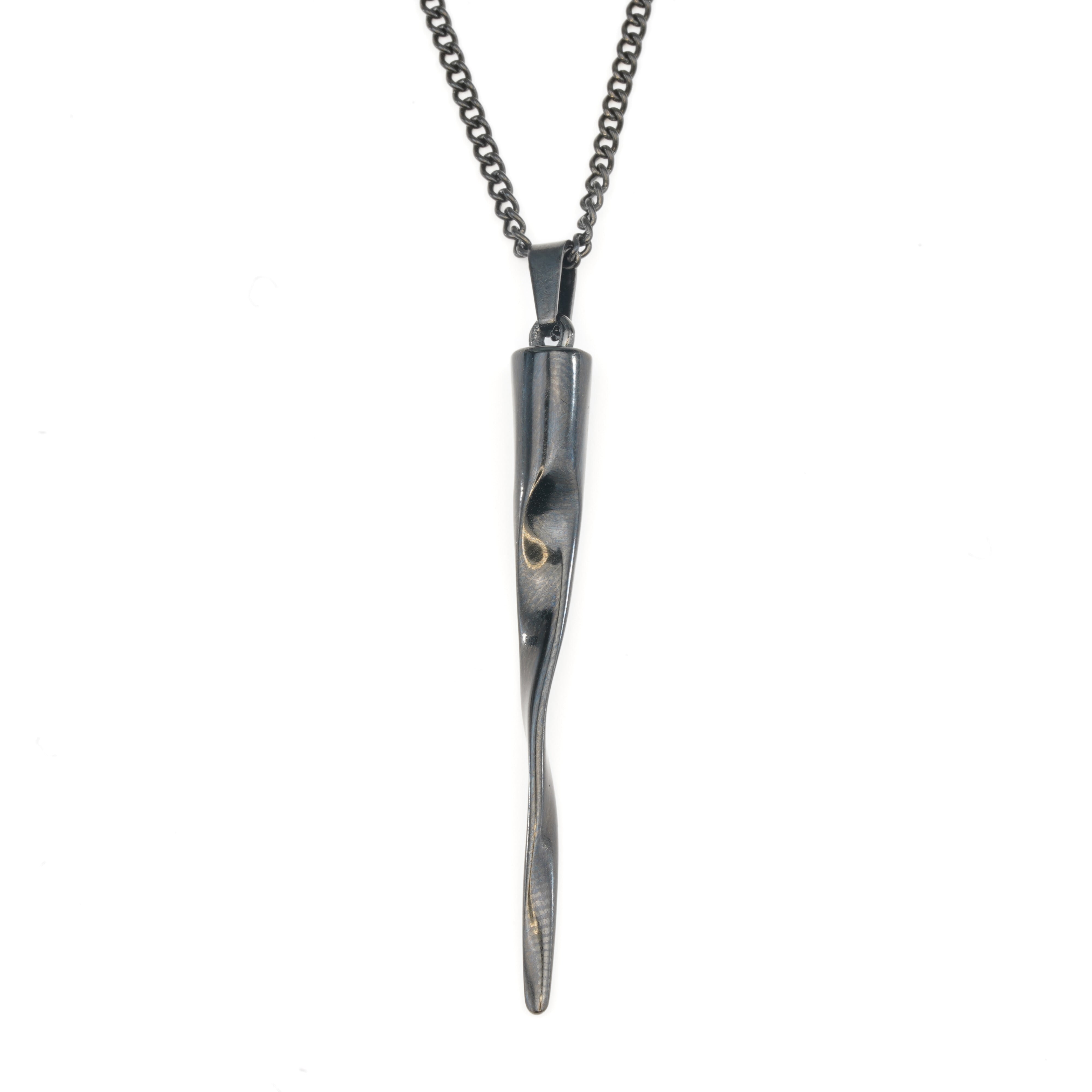 Twisted Spike Pendant (Black)