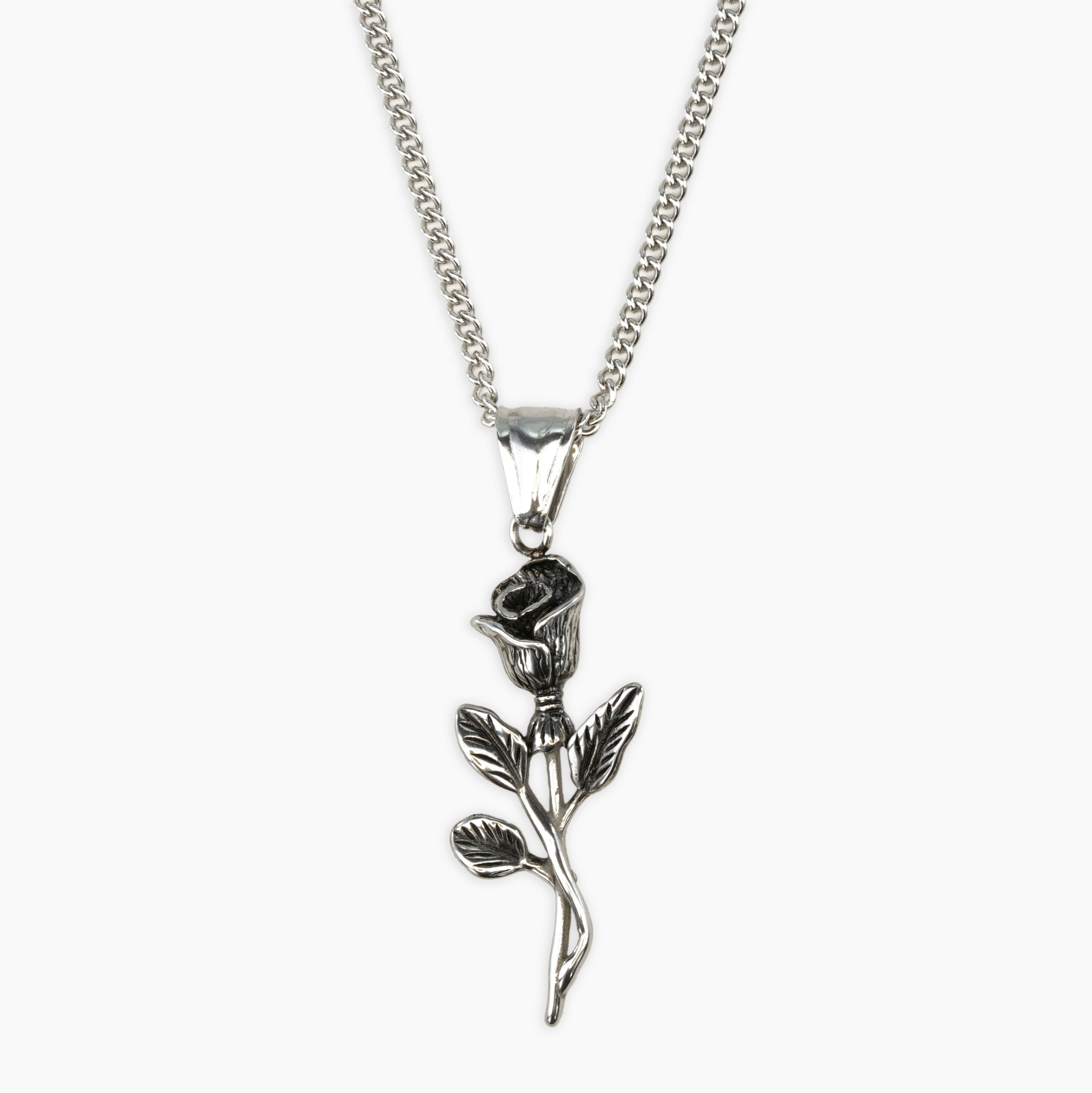 Rose Pendant (Silver)