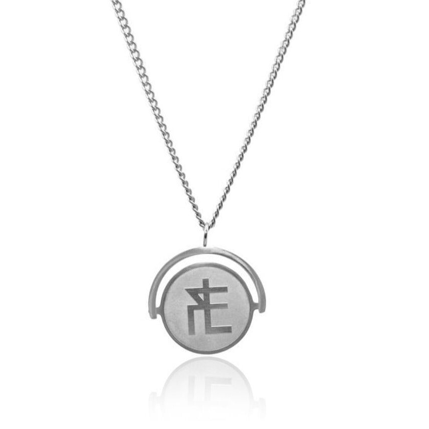 Signature Disc Pendant (Silver)