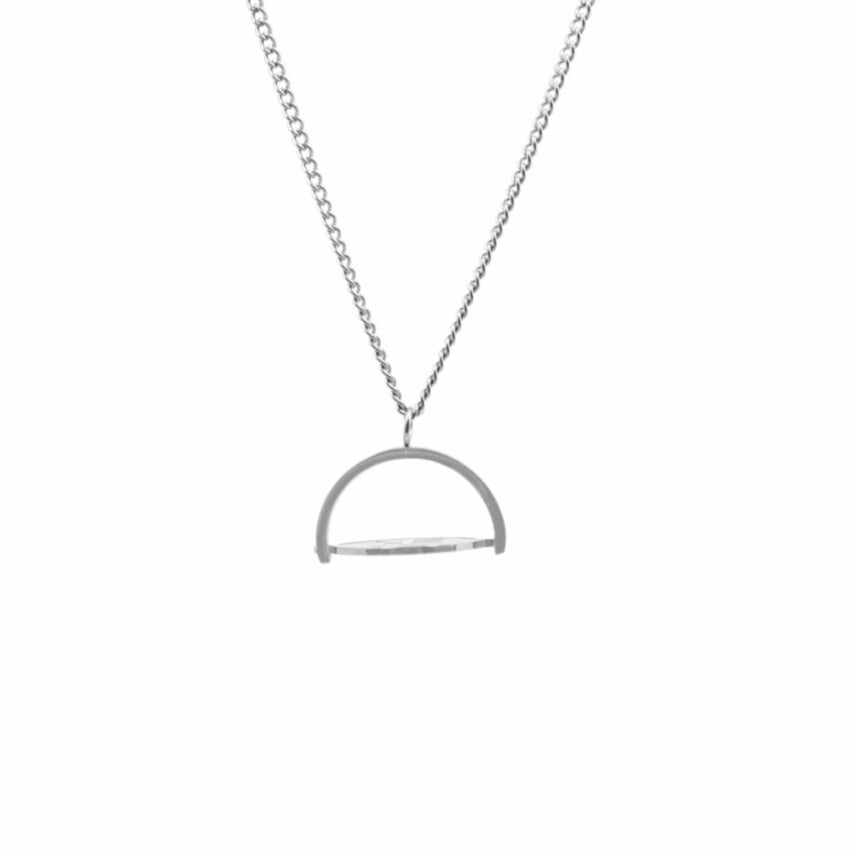 Signature Disc Pendant (Silver)