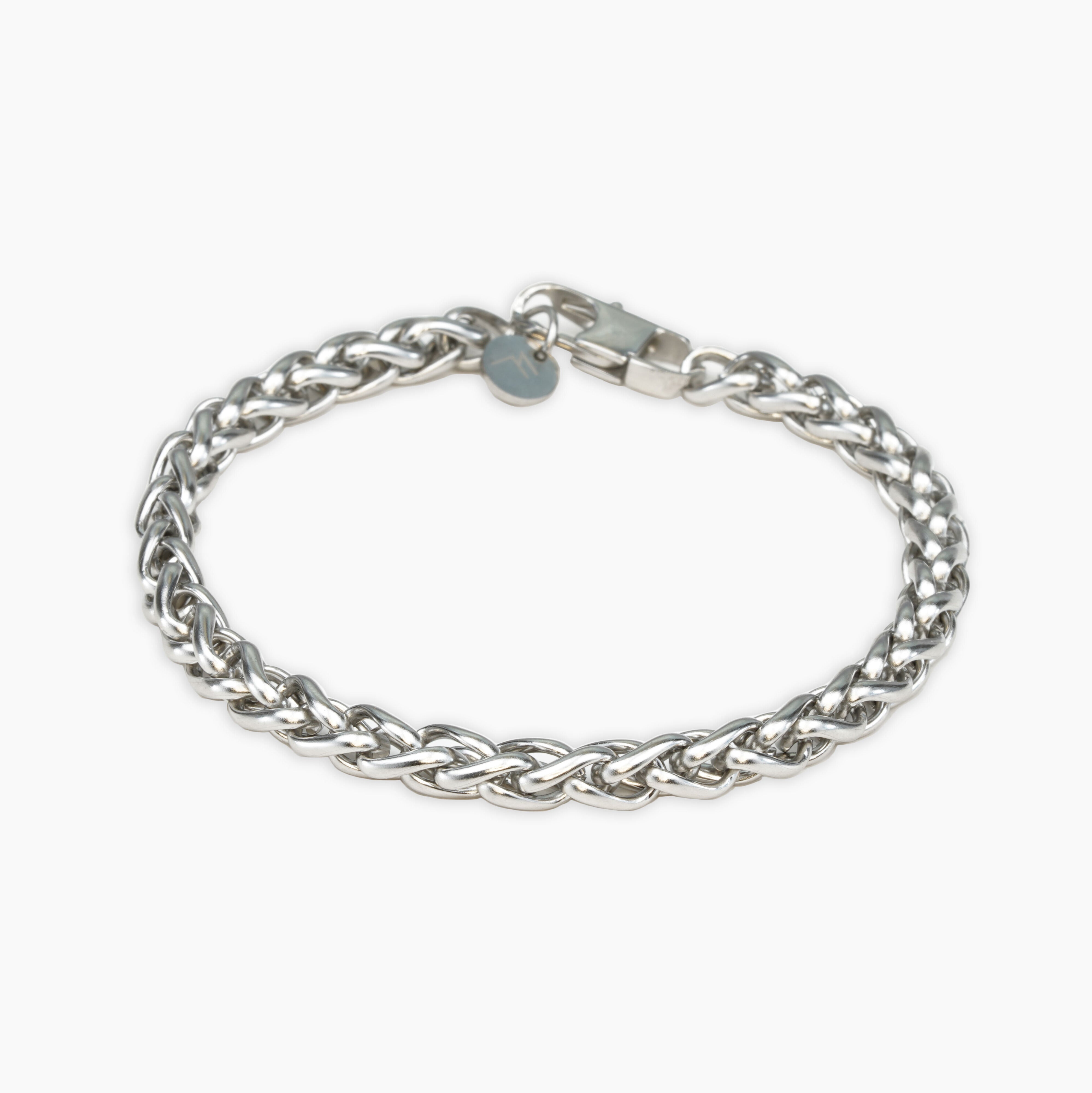 Wheat Bracelet (Silver) 6mm