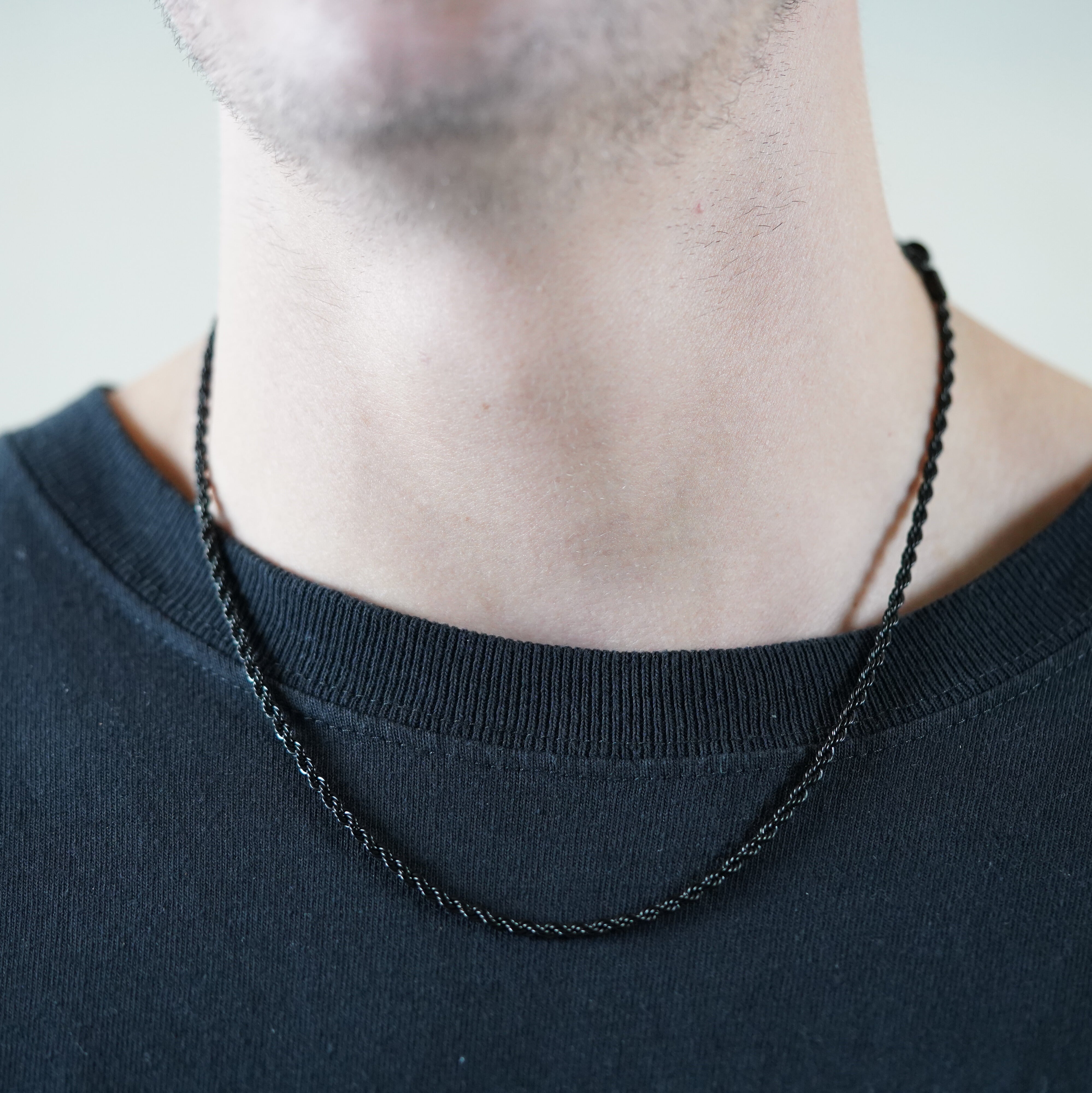 Rope Chain (Black) 3mm