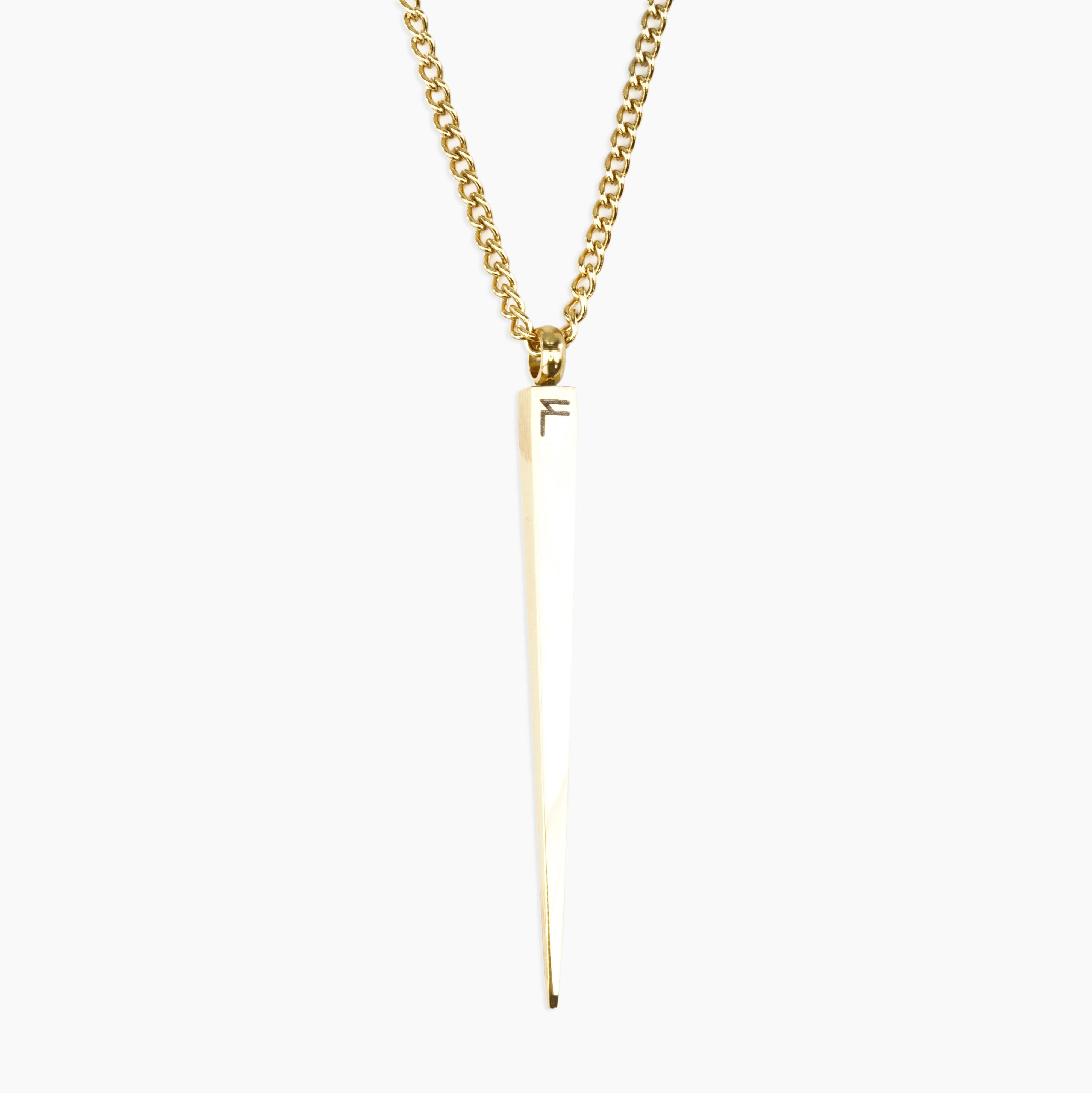 Square Spike Pendant (Gold)
