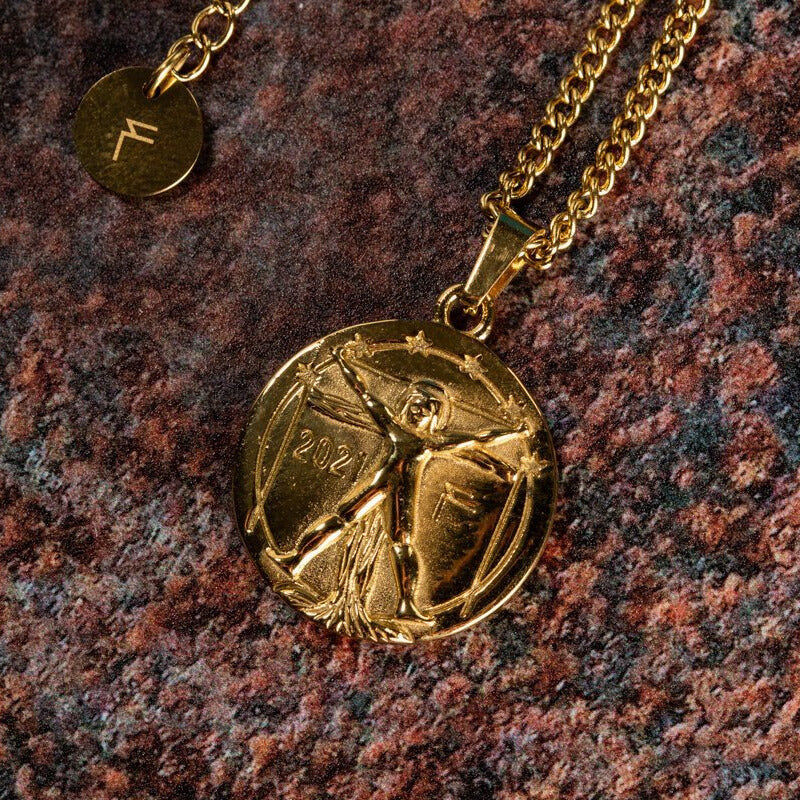 Vitruvian Pendant (Gold)