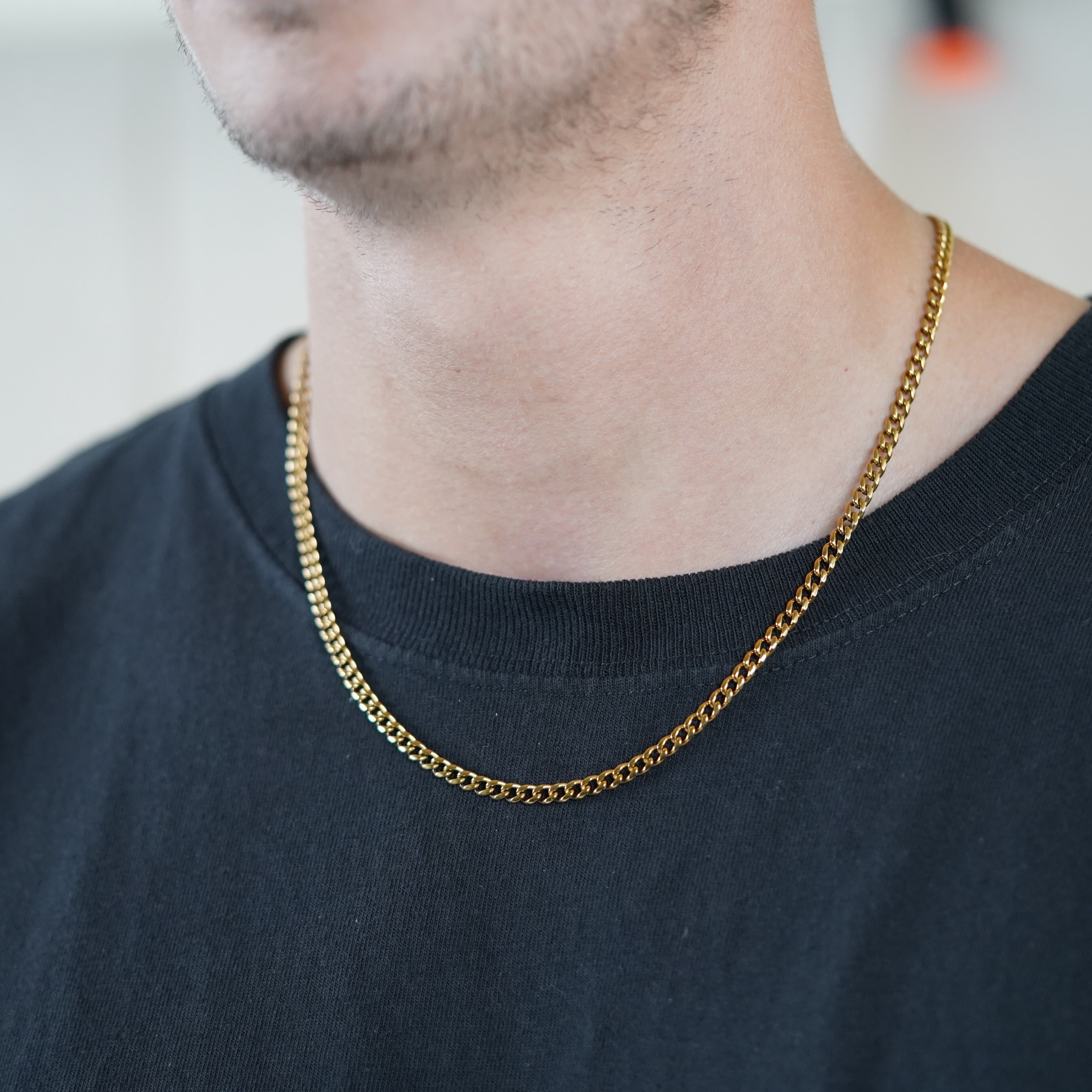 4mm gold chain deals mens