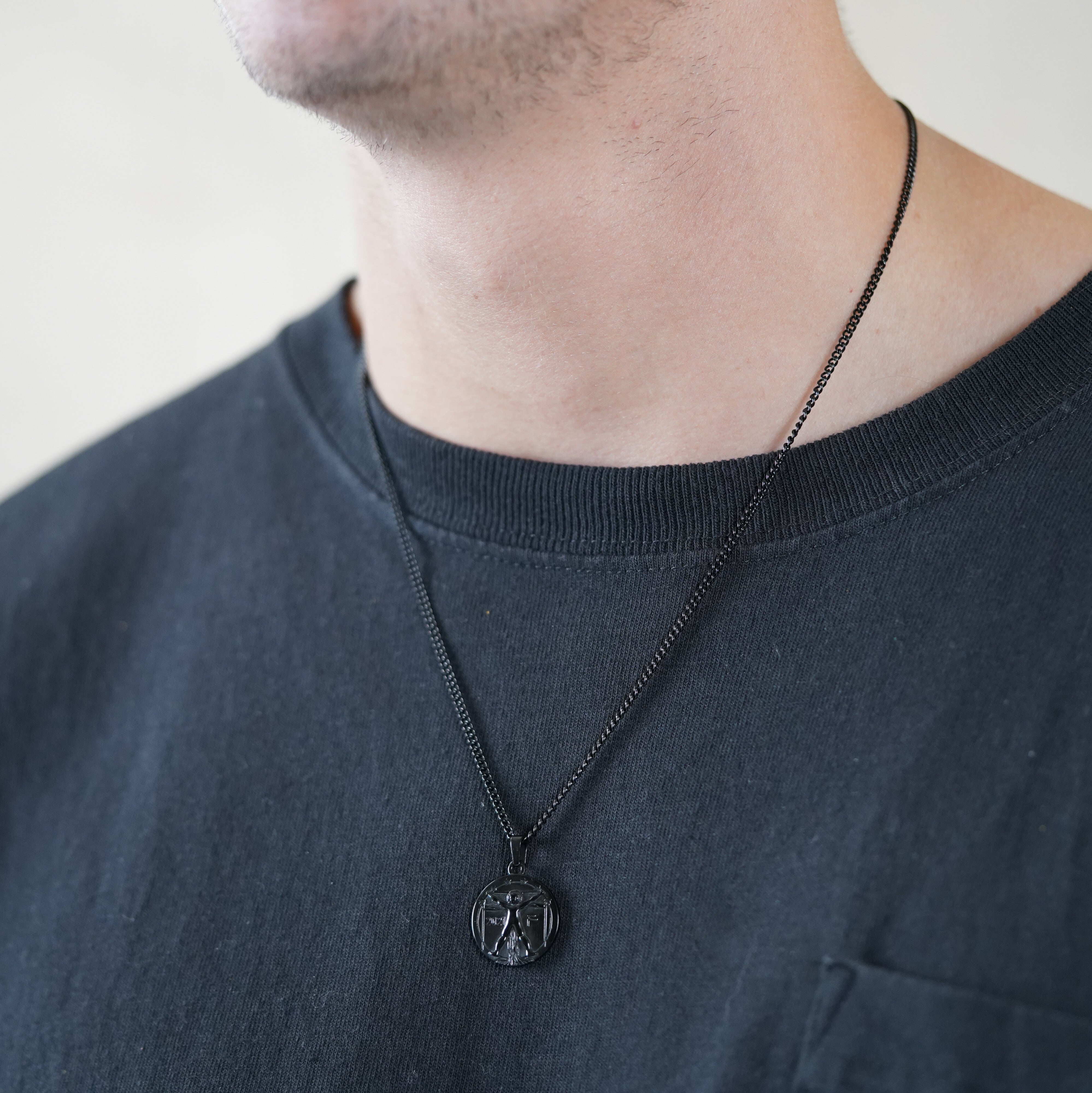 Vitruvian Pendant (Black)