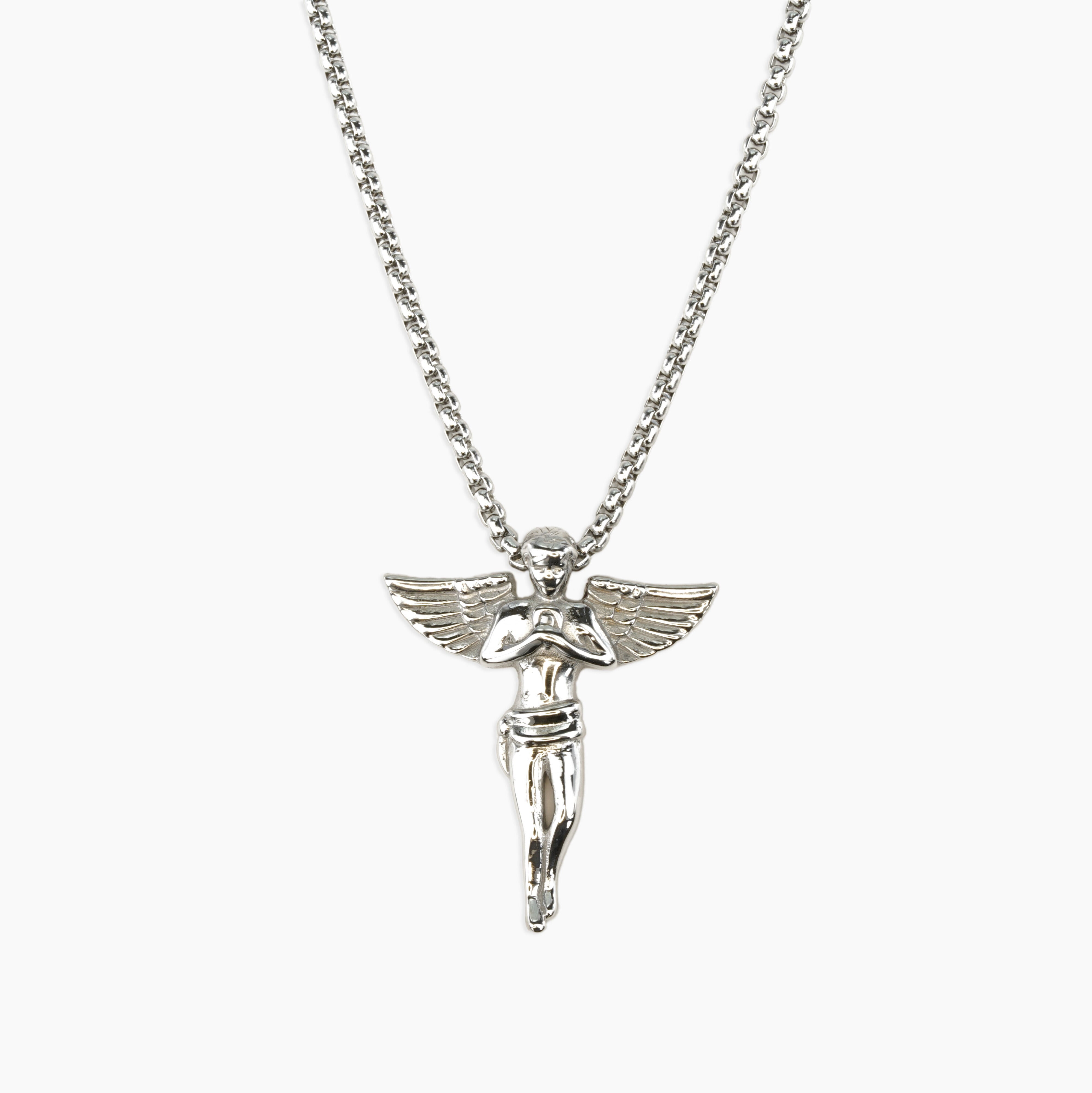 Silver Angel Wing Charms Bulk Large in Pewter » Angel Charm