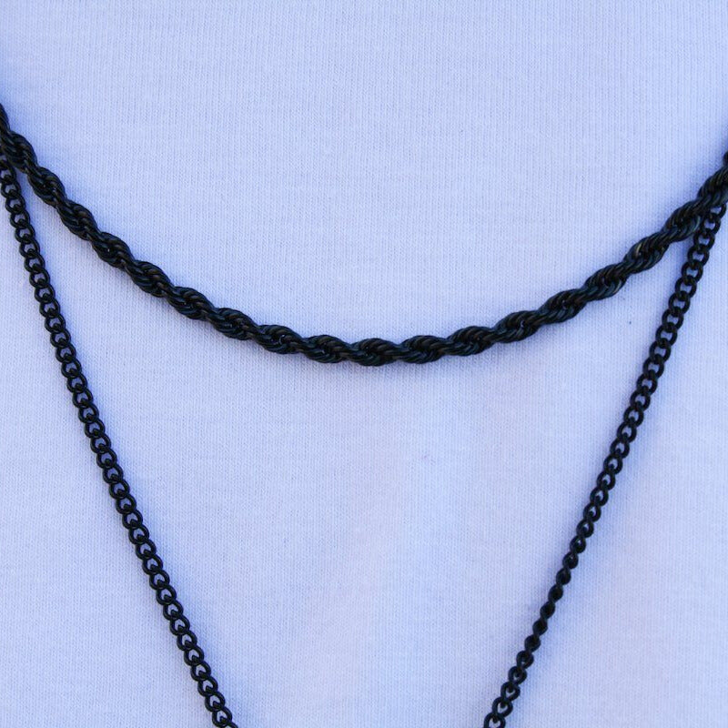 3mm Black Rope necklace